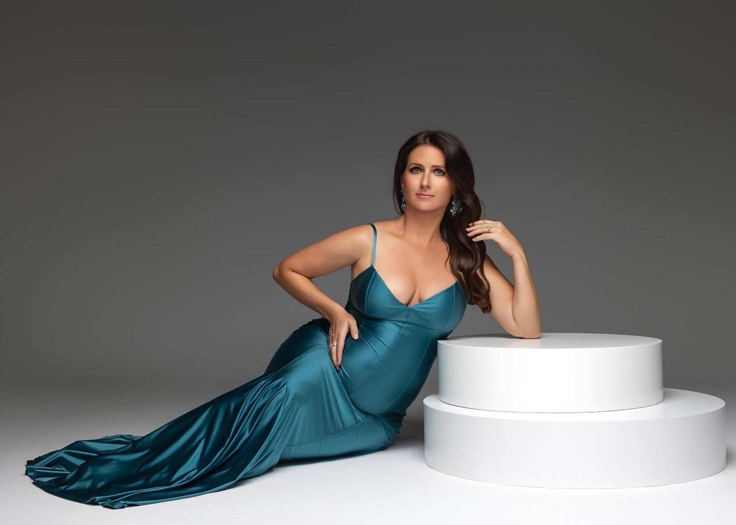 Solis Teal Dress