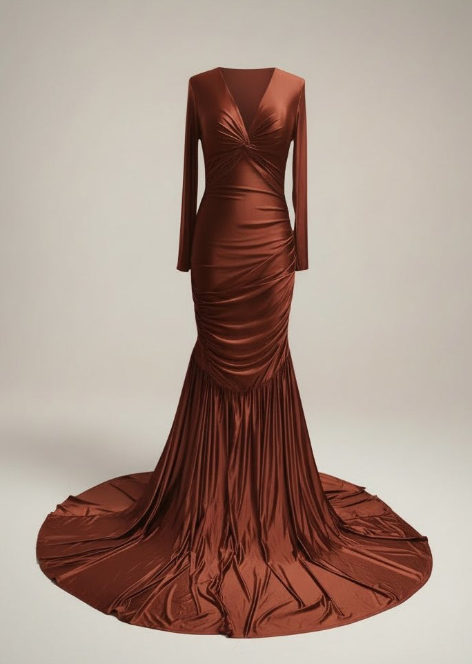 Whisper of IVY Rust Dress