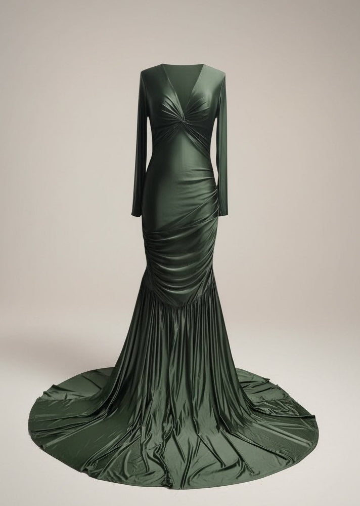 Whisper of IVY Olive Dress
