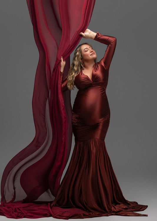 Whisper of IVY Rust Dress