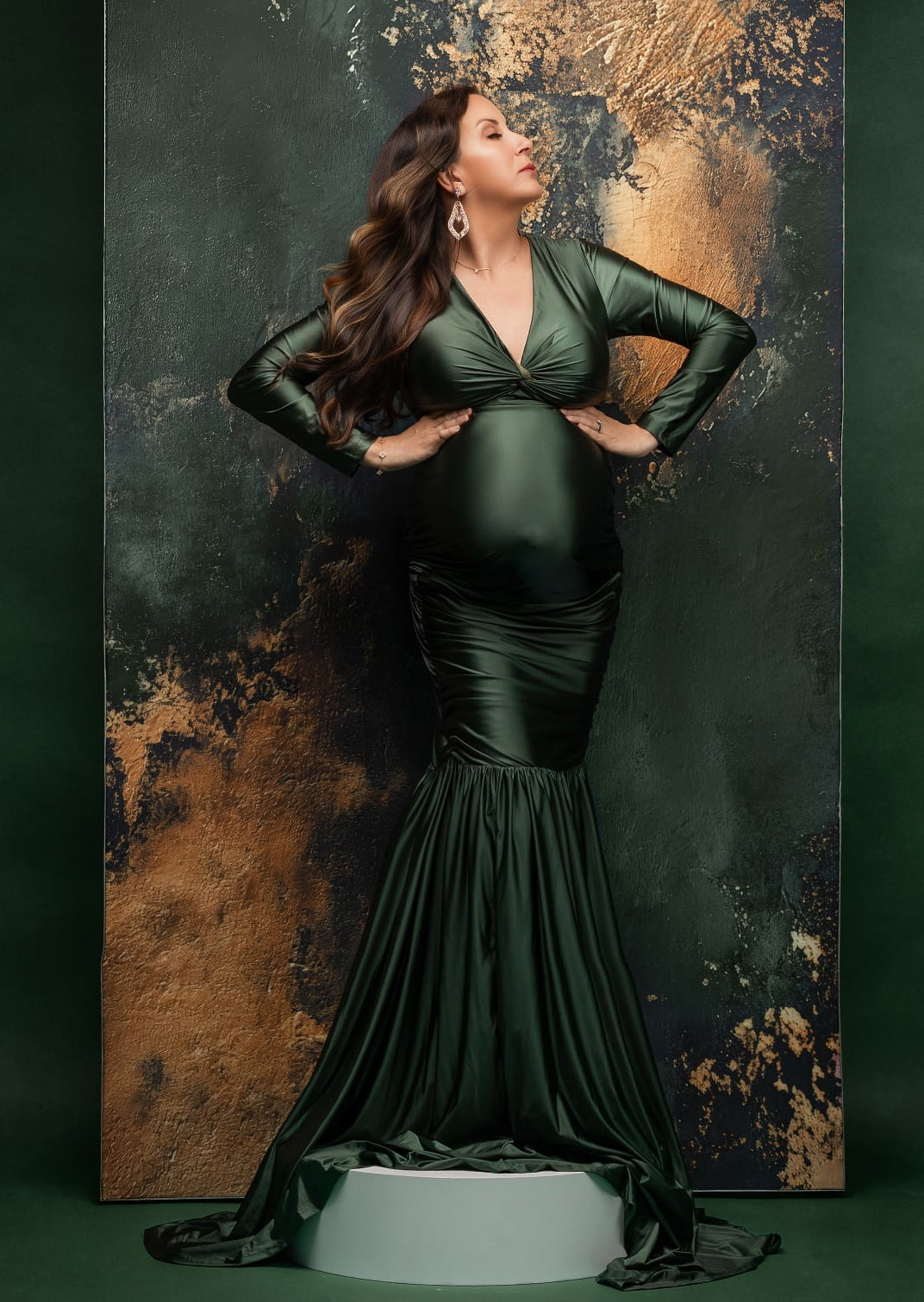 Whisper of IVY Olive Dress