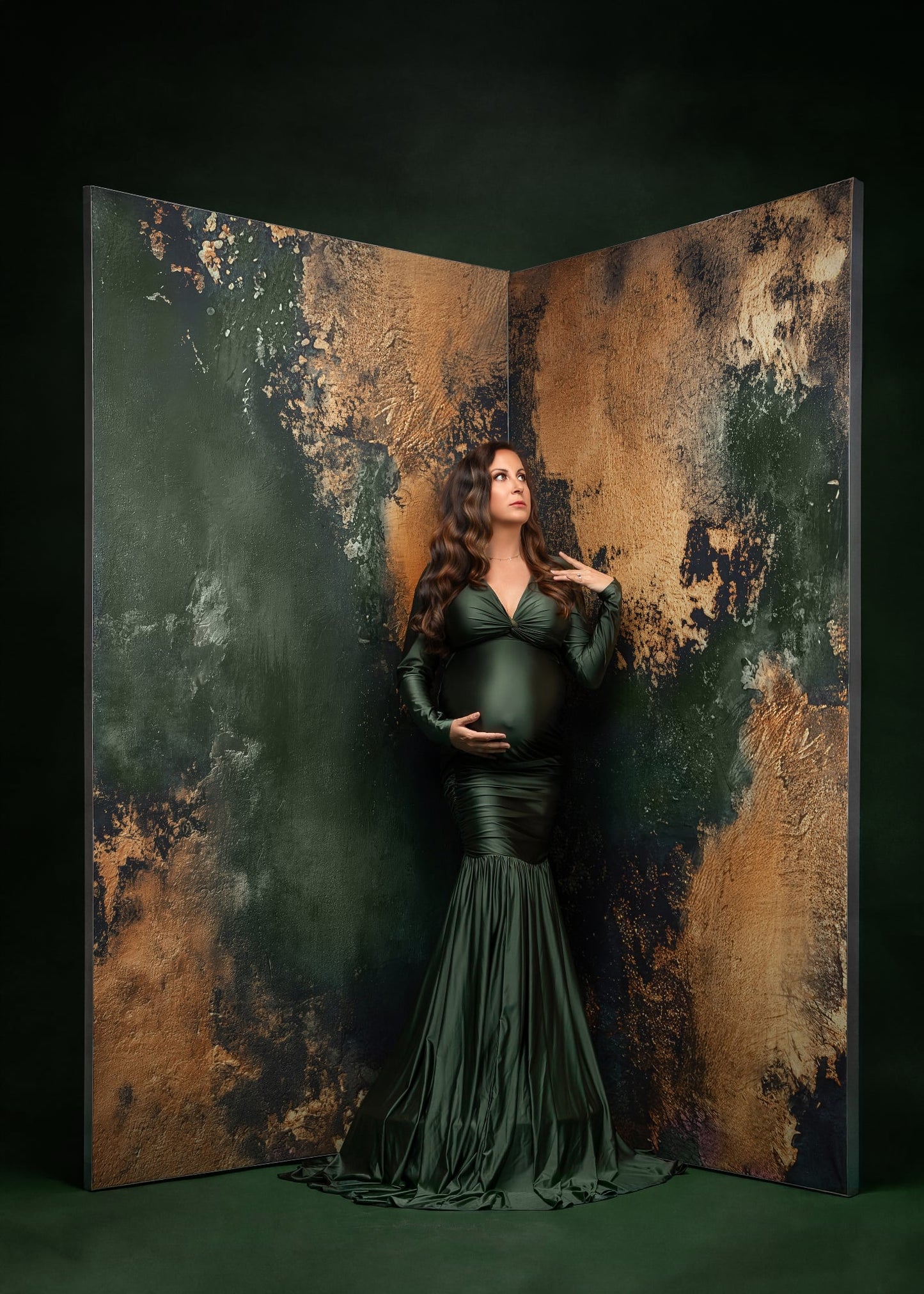 Whisper of IVY Olive Dress
